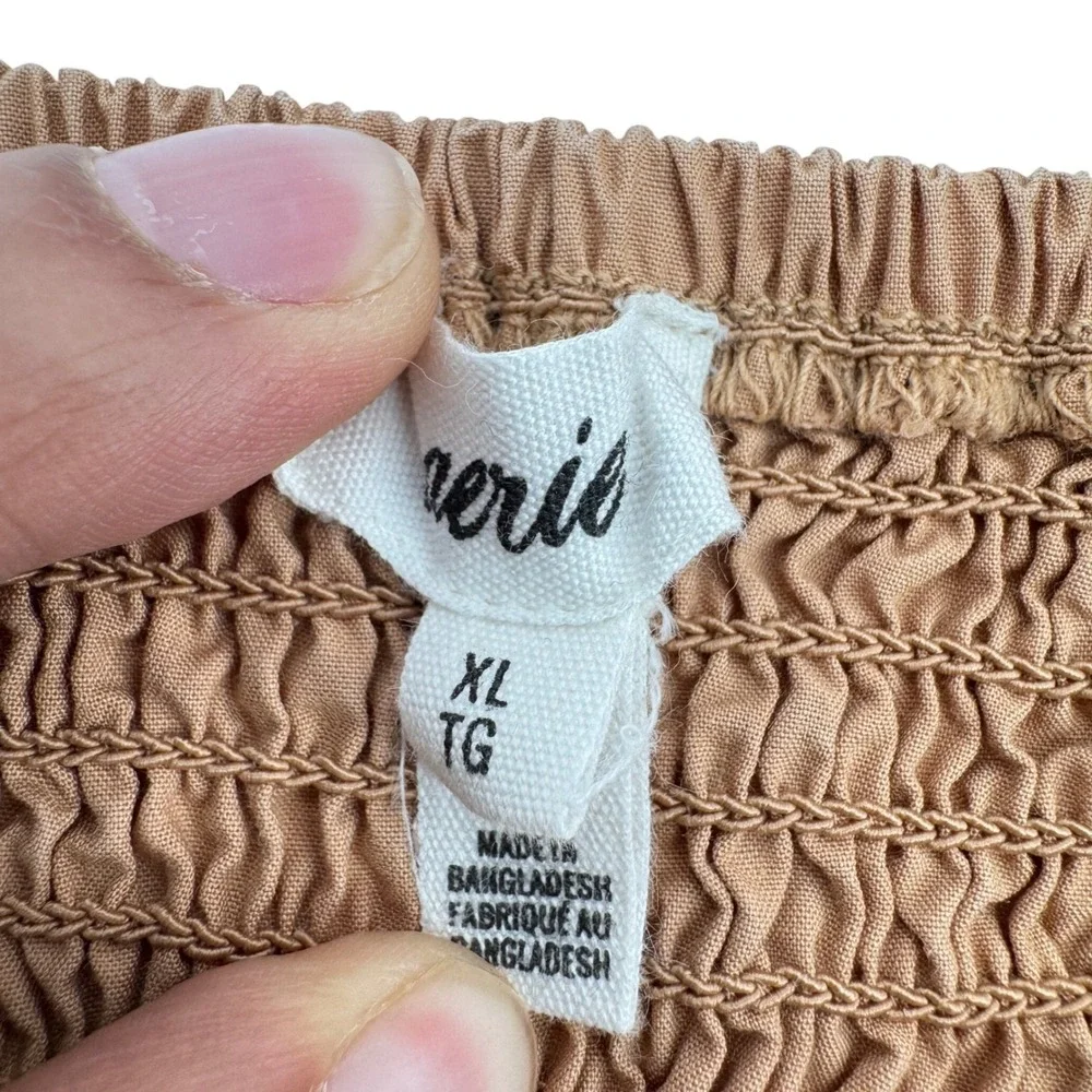 Aerie Cowgirl Western Sweetheart Neck Brown Crop Top Festival Coquette Y2K XL - Picture 3 of 6